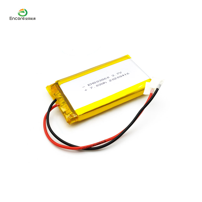 ແບດເຕີຣີ້ມາດຕະຖານ Li Polymer 3.7v 2000mah