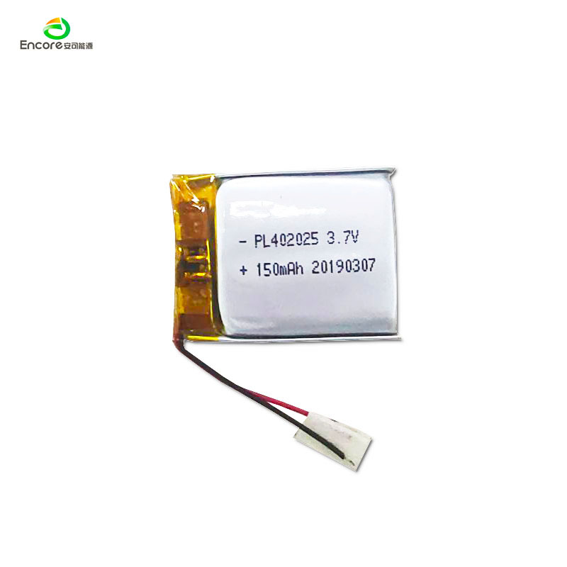 402025 150mAh 3.7v ຫມໍ້ໄຟ lipo rechargeable