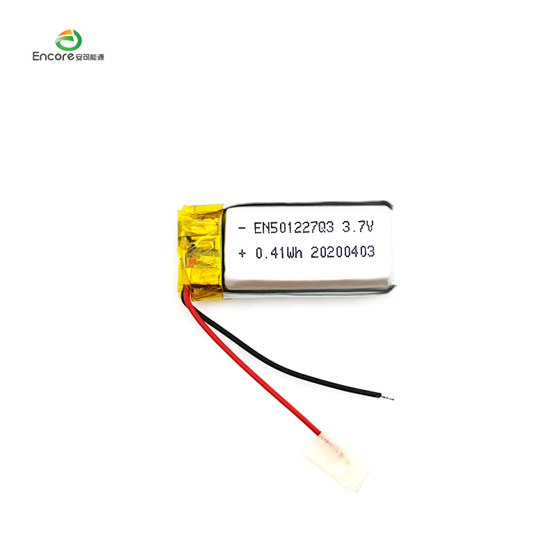 501227 3.7v 110mah ຫມໍ້ໄຟ Lithium Polymer