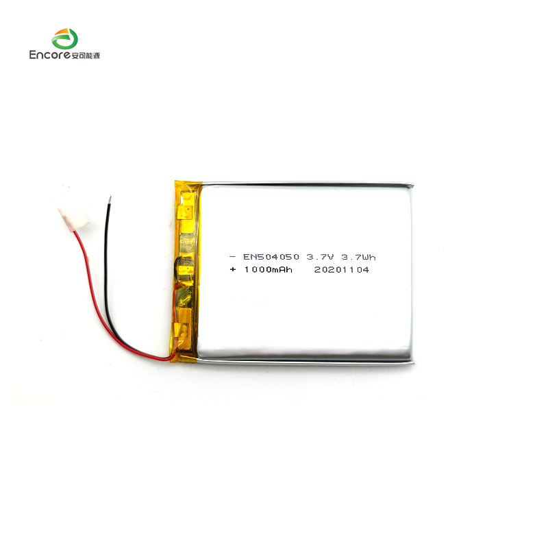 504050 3.7v 1000mah lipo JST connector ຫມໍ້ໄຟ lithium polymer ສໍາລັບອຸປະກອນແລກປ່ຽນ Portable ກັບ UL